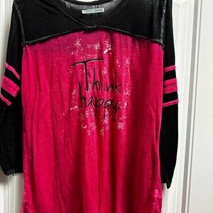 Maurices xl hot pink shear shirt